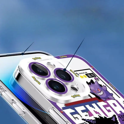 P-Pokemon Gengar Casing For Iphone 16 15 14 13 12 11 Pro Max XR XS Max X 6 6S 7 8 15 Plus  Cover Cartoon  Soft TPU Case