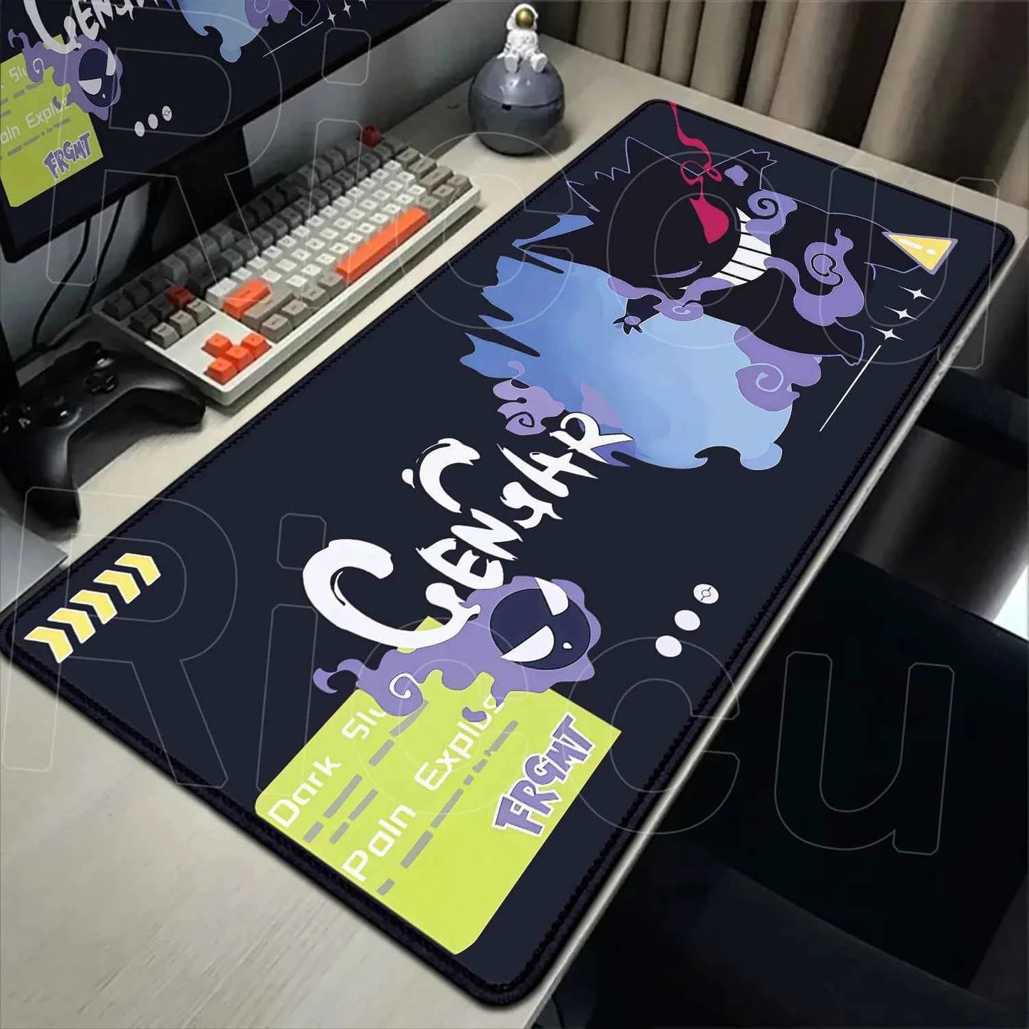 2026 New P-pokemon Gengar Wallpaper Cool Mouse Pad Gaming Large Anime Desk Keyboard Mats Non-slip Rubber Speed E-sports Mousepad