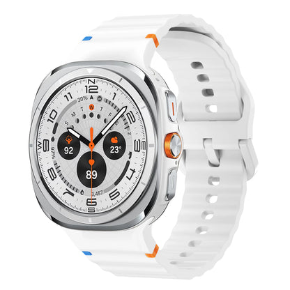 Original Strap for Samsung Galaxy Watch ultra strap 47mm Silicone Bracelet Galaxy Watch 5 pro/4/6 Classic/7 44mm 40mm 43 46 band