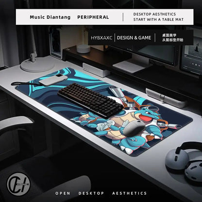 Anime Pokemon Mouse Pad Gengar Greninja Mewtwo Charizard Eevee XXL Mousepad Computer Keyboard Pad Manga Accessories Desk Mat