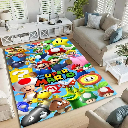 Super Mario Print Area Kids Carpets for Home Living Room The Baby Room Child Rug Bedroom Sofa Doormat Floor Mats