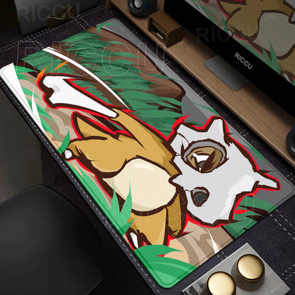 Kawaii Cubone Large Mouse Pad Gamer XXL Pc Keyboard Mouse Mat Tapis Souris Gaming HD P-Pokemons Rubber Mousepad Desk Accessories
