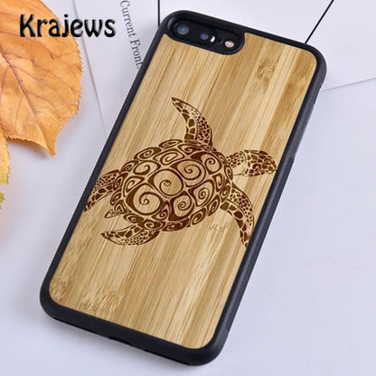 Krajews Natural Bamboo Wood Soft Phone Case Cover For iPhone 16 15 SE2020 14 6 7 8 plus 11 12 13 pro max Plus coque Fundas