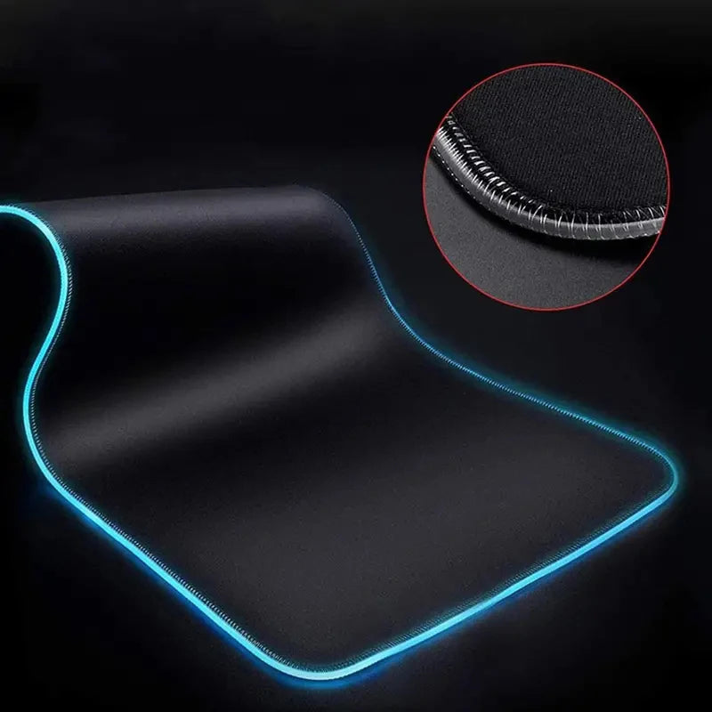 RGB Mouse Pad P-Pokemons Charizard Gamer Computer Gyarados Pc Backlight Mousepad Carpet Gaming Accessories Keyboard LED Desk Mat