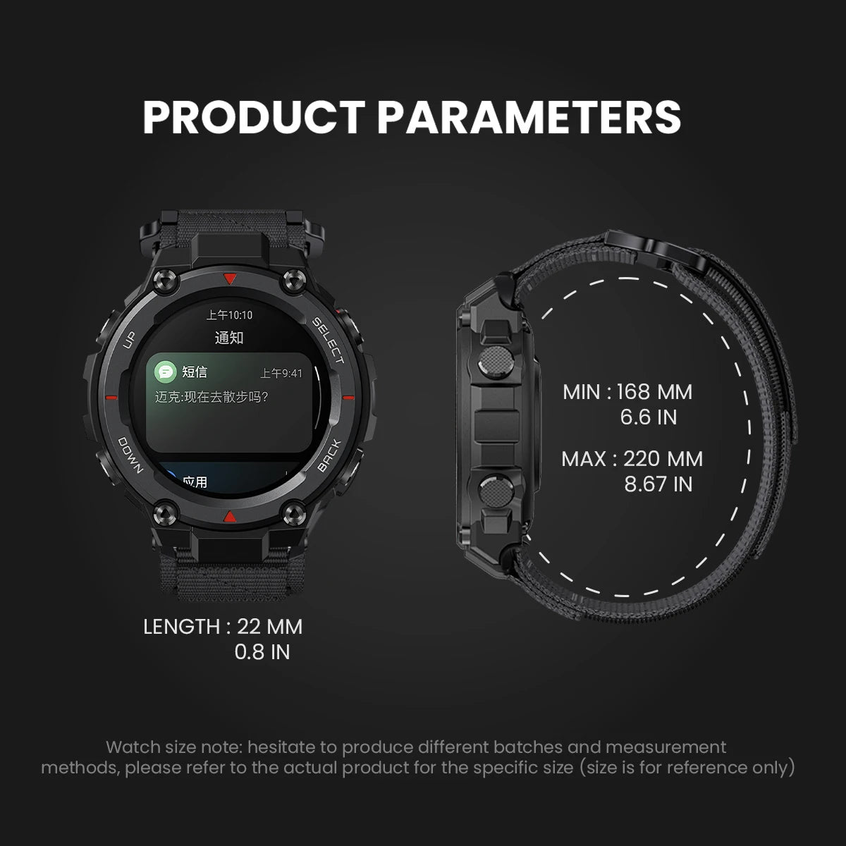 Nylon Strap For Amazfit T-rex  2 3 Ultra Watch Band For Huami Amazfit Trex Pro T Rex  Sport Belt Smartwatch Bracelet Accessories