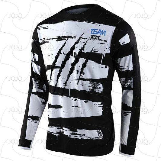 MTB DH T-shirt, Motorcycle BMX Endurance Sweatshirt, Mountain Bike, Men's Off-road Motorcycle, Quick Drying Long Sleeved Jersey