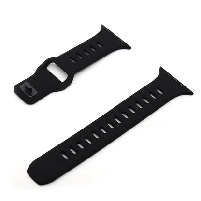 Silicone Strap For Apple Watch Band 49mm 45mm 44mm 41mm 40mm 42mm 46mm Sports Bracelet iWatch Ultra Series 10 9 8 7 6 5 SE2 Belt