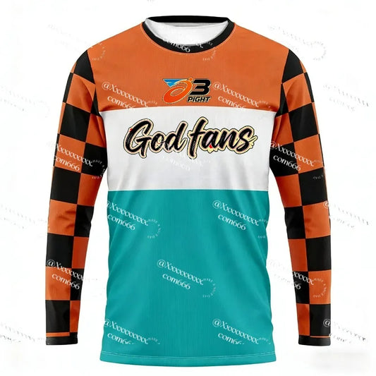 2026 New Adult Men's Original Fashionable Long Sleeve Fitness Cycling Round Neck T-shirt Training Sports Fitness