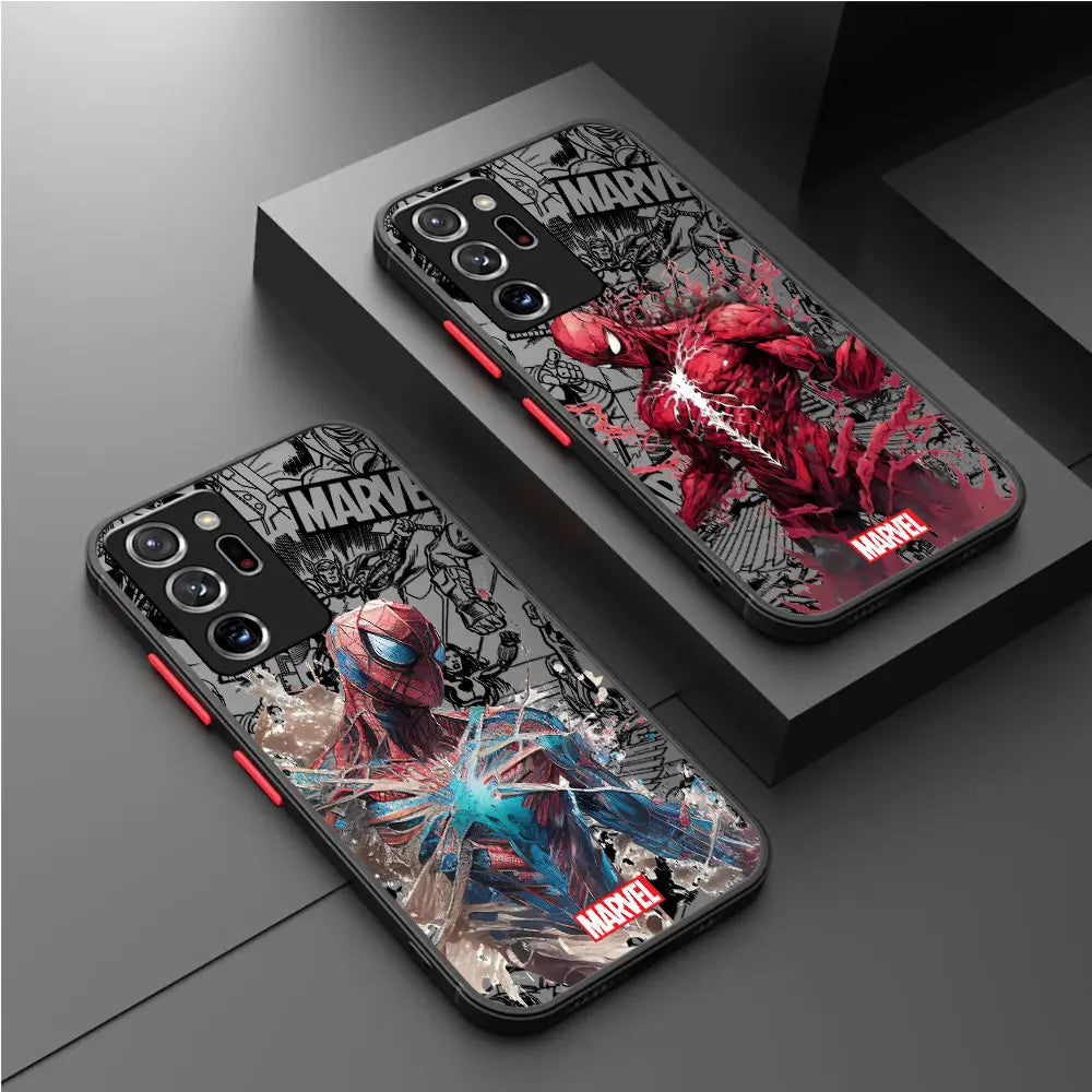 Spidermann Ironmann case for Samsung Galaxy Note 10 Plus 8 9 S21 S22 S23 S24 Ultra Note 20 Ultra