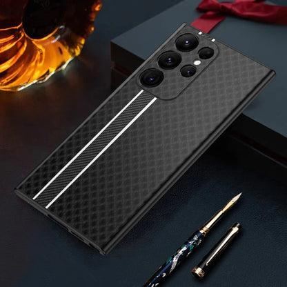 Carbon Fiber Pattern Case For Samsung Galaxy S23 Ultra Plus S22 S24
