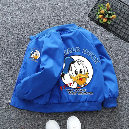 New Spring Baby Boys Girls Jacket Fashion Cartoon Print Outerwear for Kids Clothes Children Windbreaker Coat