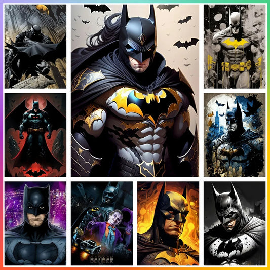 Comics Batman DC Diamond Painting New Pixel 5D Wall Posters