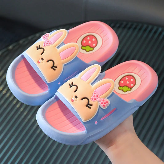 Children slippers summer girl cute home parent-child male dinosaur indoor bathroom anti slip soft sole baby stepping feeling