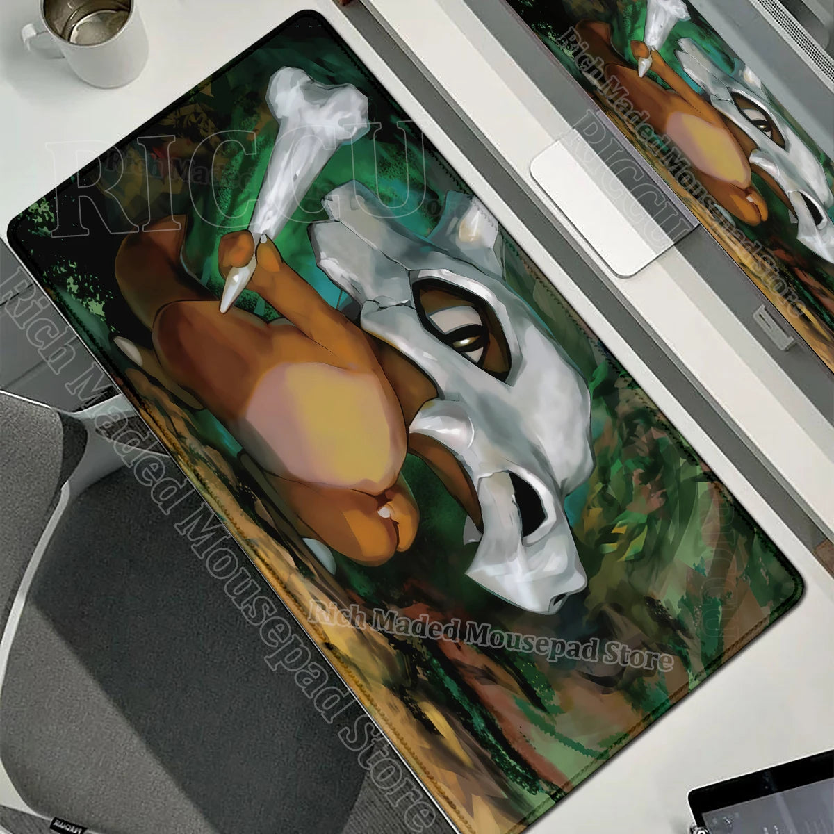 Kawaii Cubone Large Mouse Pad Gamer XXL Pc Keyboard Mouse Mat Tapis Souris Gaming HD P-Pokemons Rubber Mousepad Desk Accessories