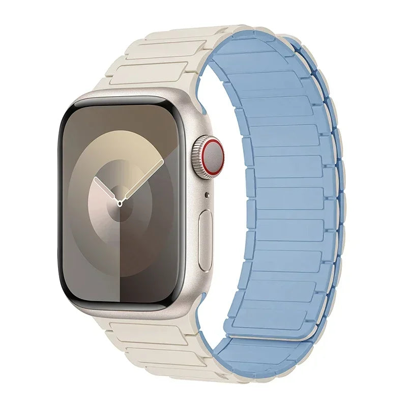 Magnetic Sports Band for Apple Watch Ultra 2 49mm 45mm 44mm 42mm 38 40 41mm Silicone Strap for IWatch Series Ultra 2 9 8 7 6 5 4