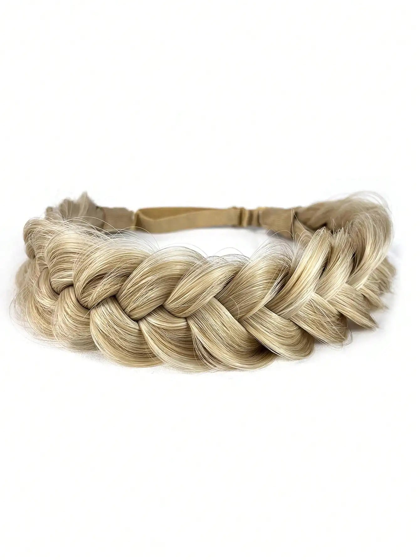 1pcs Hand Knit Braid Hair Twist Headband Synthetic Braids Elastic Adjustable Hairpiece Hair Accessories for Women Girls Festival