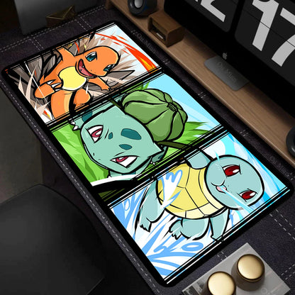 Mouse Pad Gamer XXL Mouse Mat P-pokemon Desk Mats Table of Office Carpet Gamer Natural Rubber Mice Pad Lockrand Mousepad 90x40cm