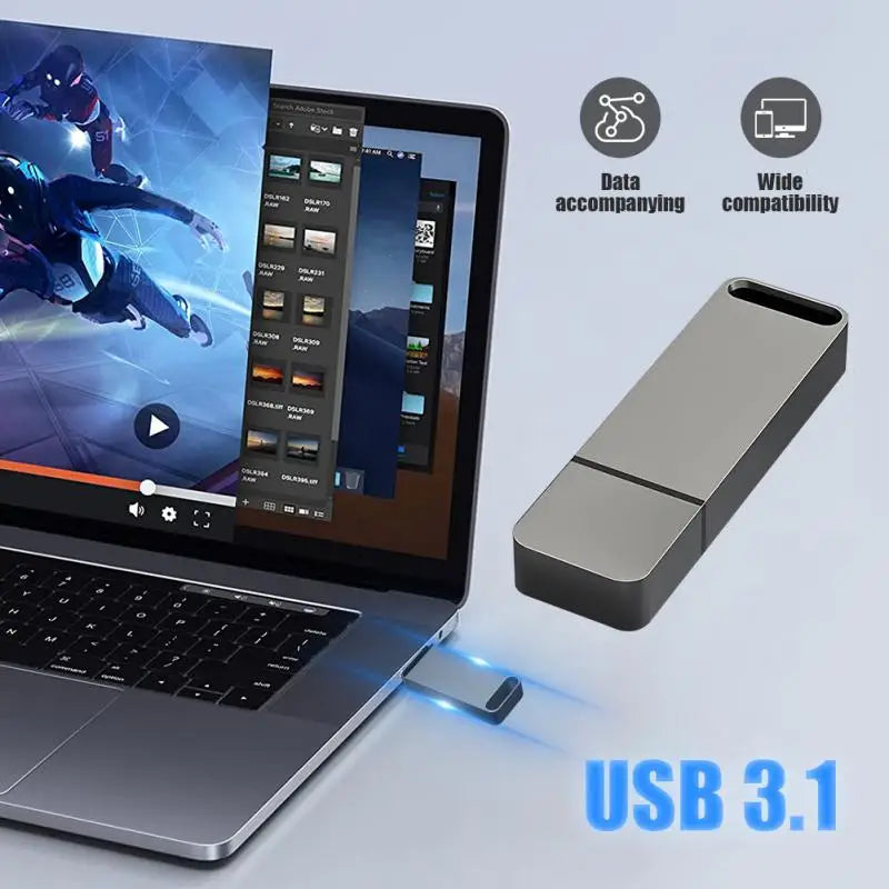 Xiaomi Pendrive USB 2TB 1TB USB Stick 512GB 256GB 128GB USB Flash Drive Metal USB Memoria Cheap things with free shipping