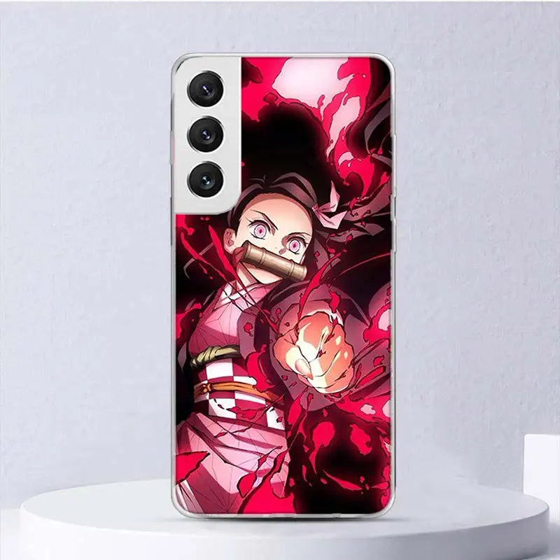 Demon😈Slayer Soft Case For Samsung Galaxy S24 S23 S22 S21 Ultra S20 FE S10 Plus Phone Cover S9 S8 + S10E Funda