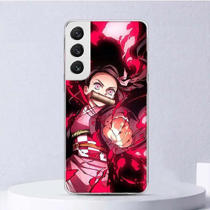 Demon😈Slayer Soft Case For Samsung Galaxy S24 S23 S22 S21 Ultra S20 FE S10 Plus Phone Cover S9 S8 + S10E Funda