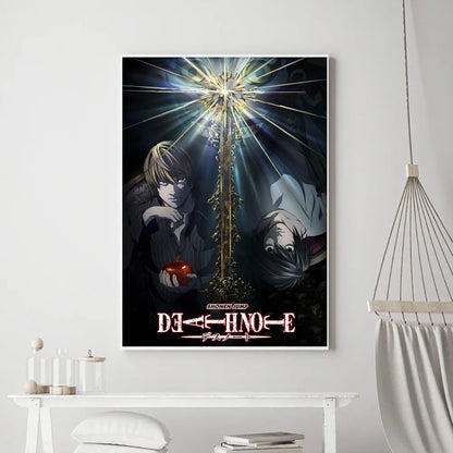 Hot Anime Death Note Poster Prints Poster Wall Painting Bedroom Living Room Wall Bar Restaurant Sticker Small