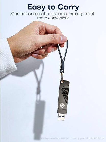 HP USB3.2 Flash Drive 32GB 64GB High Speed USB Sticks 128GB 256GB External Storage Metal Pendrive