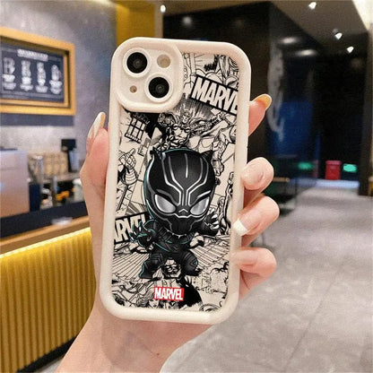 Cartoon Marvel Groot Spiderman Phone Case for Apple iPhone 16 13 15 Pro Max 14 13 Pro 11 12 14Plus 15Plus Soft TPU