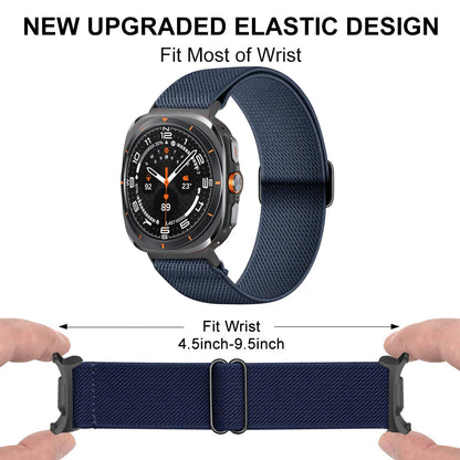 Scrunchie Strap For Samsung Galaxy Watch Ultra 47mm 47 accessories Sport Elastic Nylon bracelet correa Galaxy watch Ultra 7 band