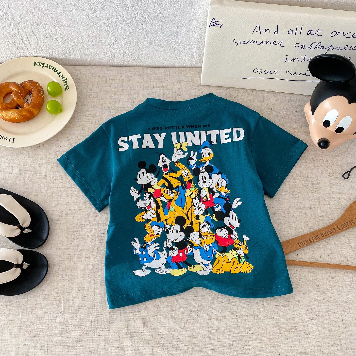 Fashion Casual T-shirt Children's Clothing Printed Cartoon Kids Short Sleeve Tops Tees Boutique Boys Girls Clothes O-neck Tshirt