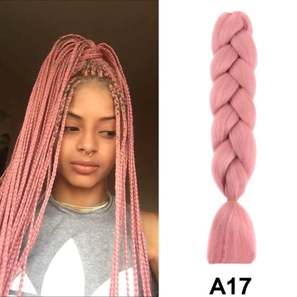 Jumbo Braiding Hair Synthetic Crochet Braids Hair Knotless Braids For Box Braids Senegales Tribal Braids Yaki Hair Extensions