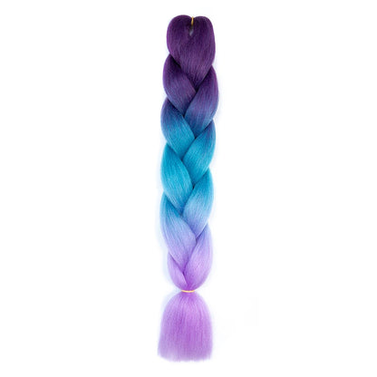 AZQUEEN 24 Inch Jumbo Braids Extensions Synthetic Braiding Hair Afro Ombre Color kanekalon Hair for Children Braid