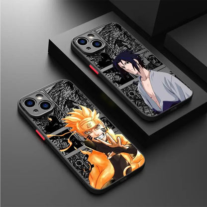 Ainime Case For Apple iPhone 15 11 14 13 12 Pro 7 XR X XS Max 8 Plus 6 6S SE 2022 15Pro Black Matte Phone Funda
