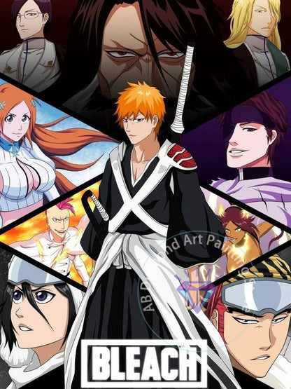 B-Bleach Anime Diamond Painting Kit 5D DIY Diamond Embroidery Handmade Art Children's Exquisite Gift Crafts Home Decoration