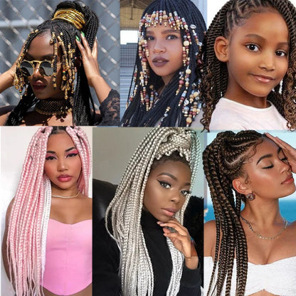 Jumbo Braiding Hair Synthetic Crochet Braids Hair Knotless Braids For Box Braids Senegales Tribal Braids Yaki Hair Extensions