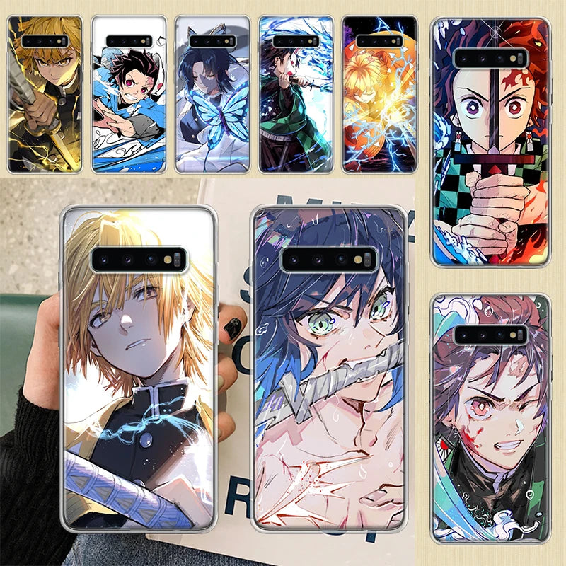 Anime 😈 Slayer Cool Phone Case For Samsung Galaxy S24 S22 S23 Ultra Back Cover