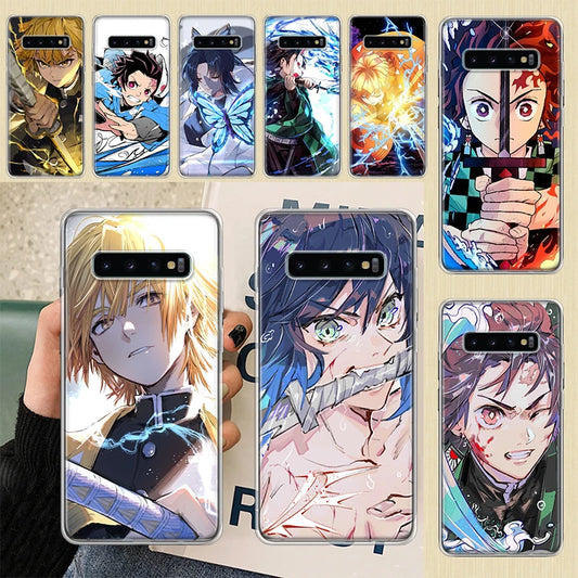 Anime 😈 Slayer Cool Phone Case For Samsung Galaxy S24 S22 S23 Ultra Back Cover