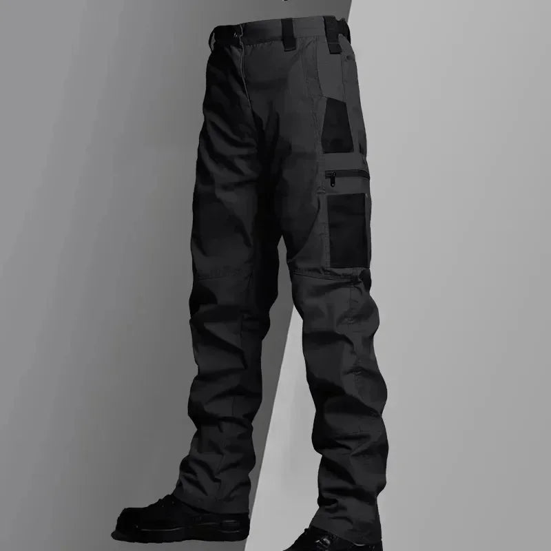 Wear Resistant Work Pant Man Multi-pocket Straight Cargo Trousers Outdoor Jogging Tactical Pants Spring Autumn Casual Trousers