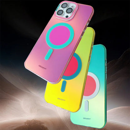 Luxury Fashion Matte Color Changing Magsafe Phone Cases for iPhone 17 Air 16 15 Pro Max 14 13 Magnetic Wireless Charge Cover