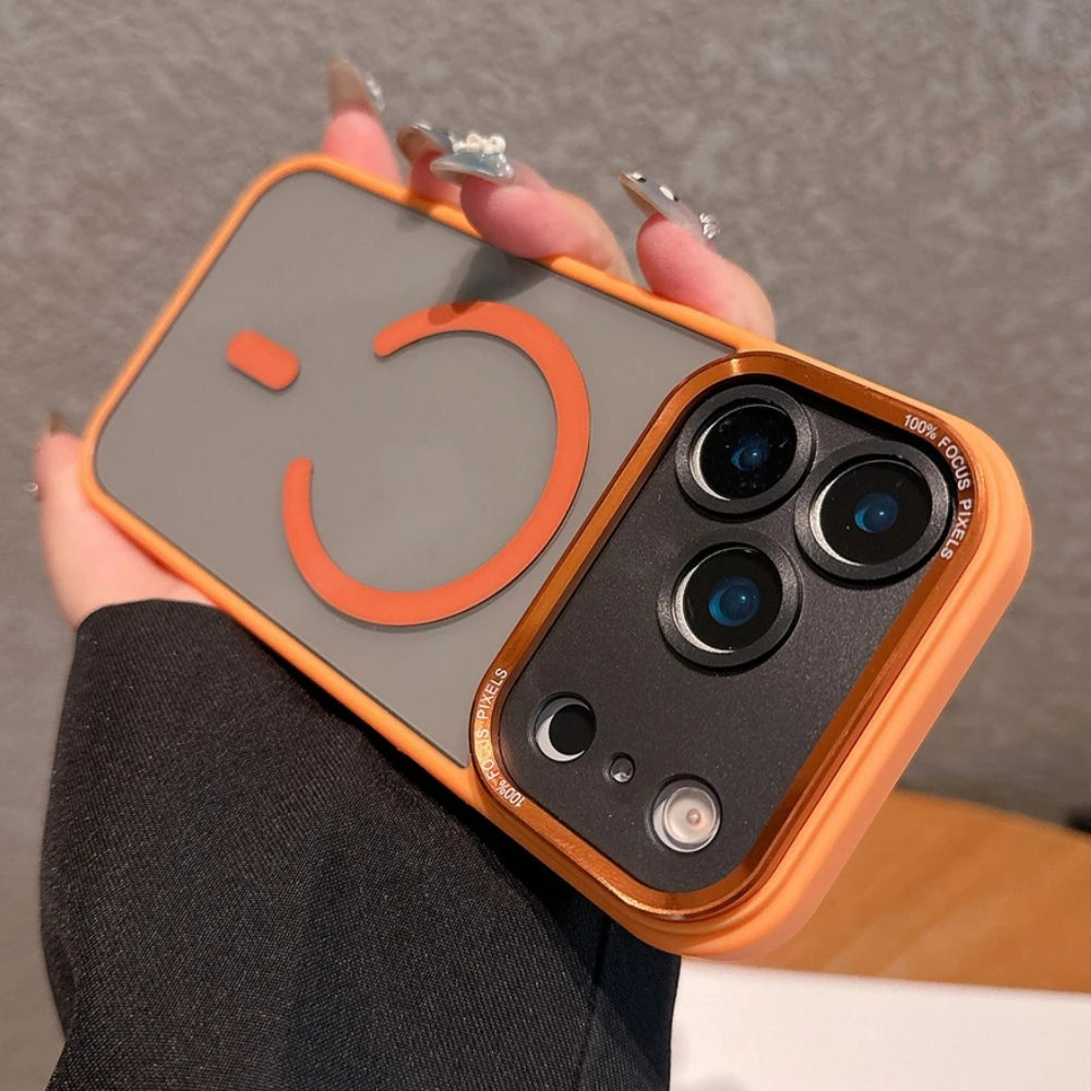 Clear Magnetic Phone Case for iPhone 17 11 12 13 16 Pro Max Air 14 15 16 Plus Magsafe Luxury Wireless Charging Protector Cover