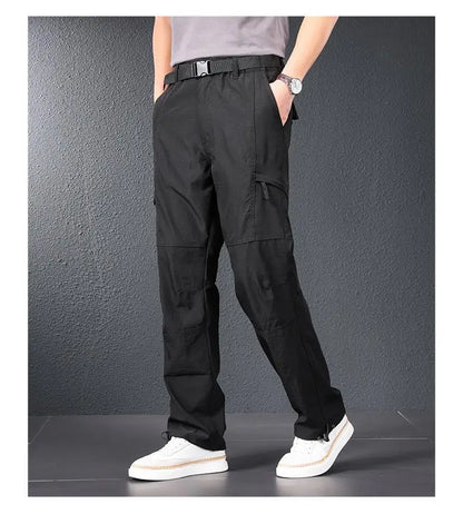 Men’s 2026 Ice Silk Quick Dry Hiking & Travel Pants – Lightweight Outdoor Casual Summer Wear