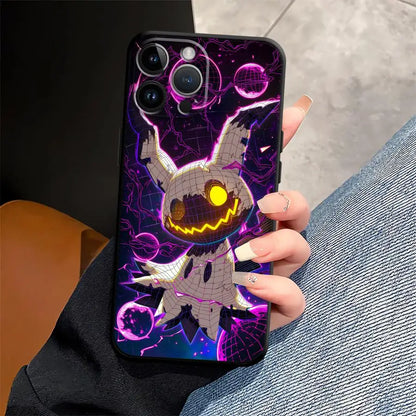 Premium Protective Funda Phone Case – Compatible with Apple iPhone Models XR, XS Max, 7, 8, 11, 12, 13, 14, 15 Pro, 16, 17 Pro Max – Stylish Gengar Pokémon Design