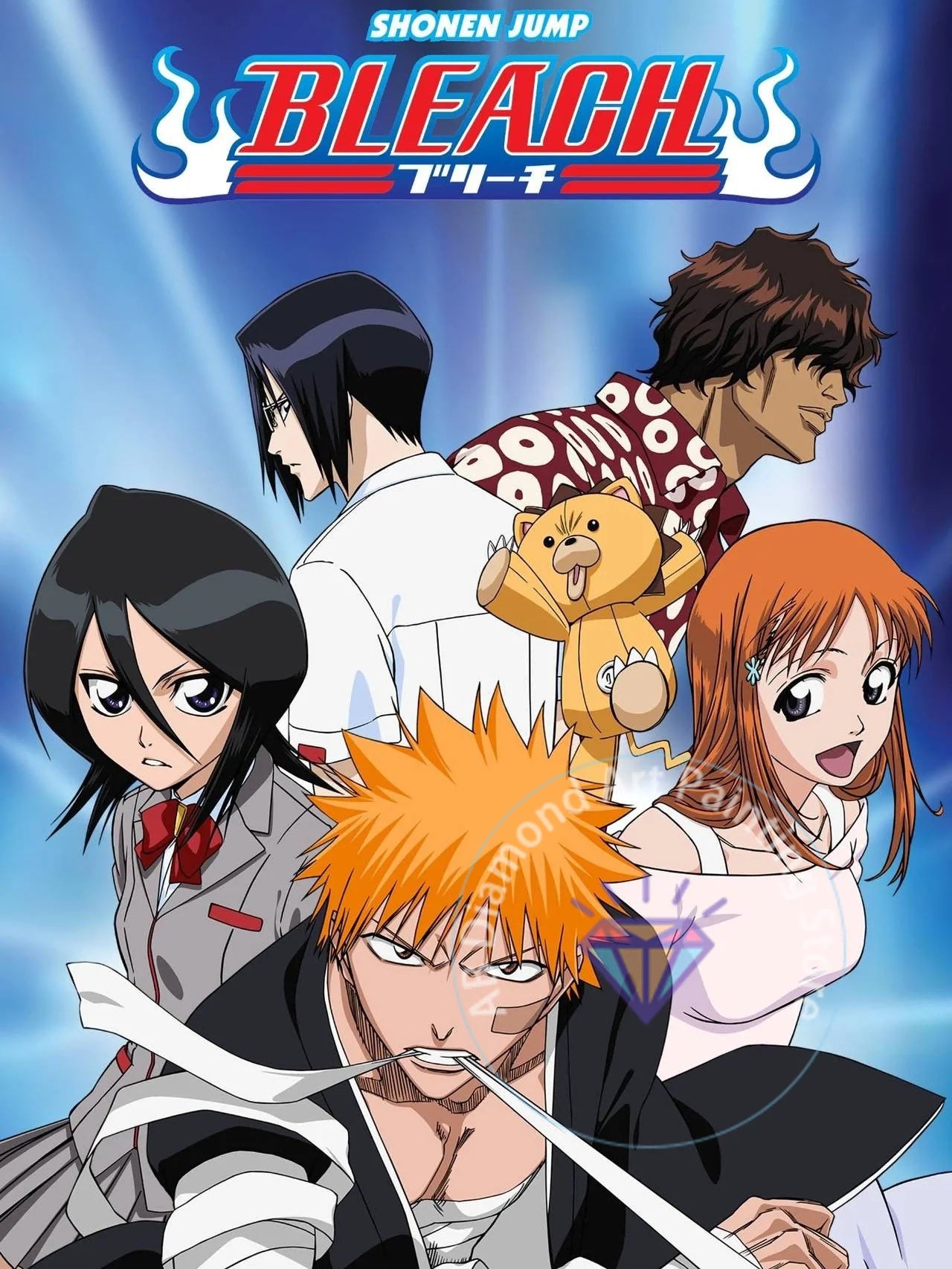 B-Bleach Anime Diamond Painting Kit 5D DIY Diamond Embroidery Handmade Art Children's Exquisite Gift Crafts Home Decoration