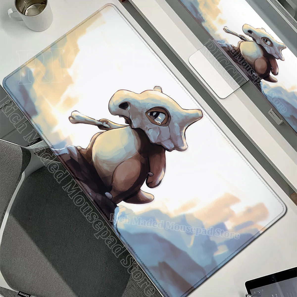 Kawaii Cubone Large Mouse Pad Gamer XXL Pc Keyboard Mouse Mat Tapis Souris Gaming HD P-Pokemons Rubber Mousepad Desk Accessories