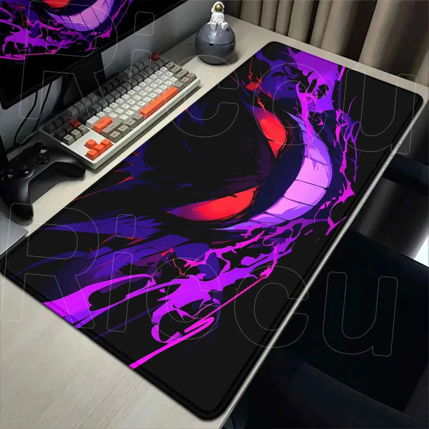 2026 New P-pokemon Gengar Wallpaper Cool Mouse Pad Gaming Large Anime Desk Keyboard Mats Non-slip Rubber Speed E-sports Mousepad