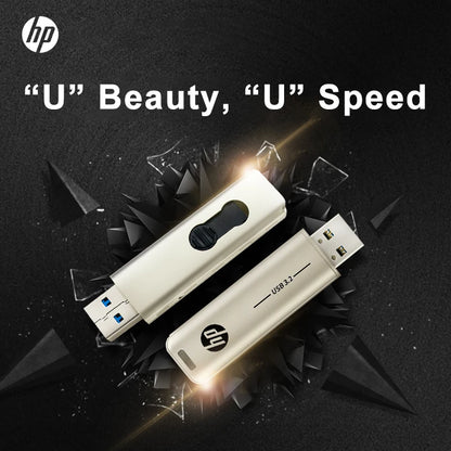 HP USB3.2 Flash Drive High Speed X796W Metal Pendrive 32GB 64GB 128GB 256GB U-disk for Computer Office Mobile Phone