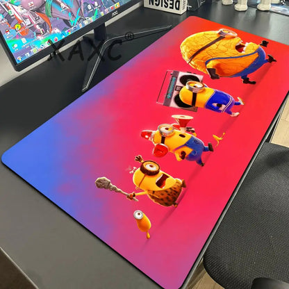 Cartoon Anime M-Minions Mouse Pad Mouse Gamer Gaming Pad Office Accessories for Desk Mat Mousepad Mats Keyboard Mause Carpet Com