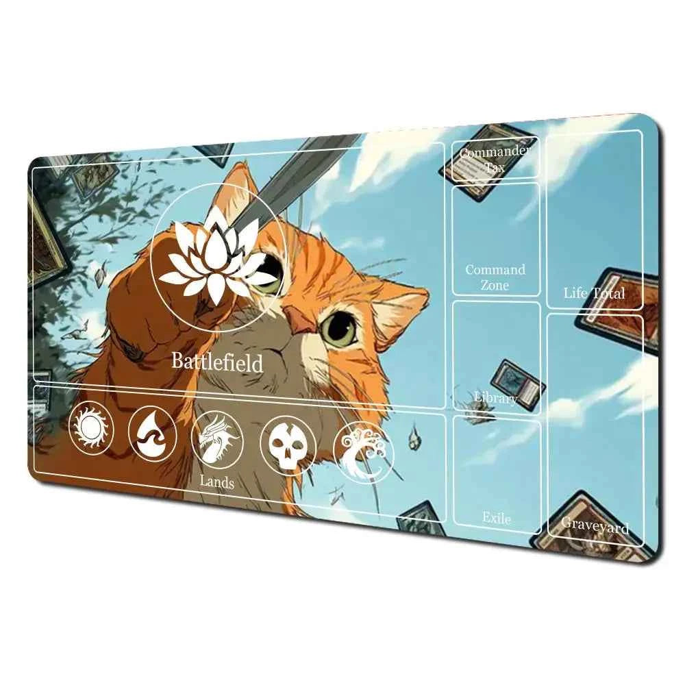 Cut cat Mouse Pad The Magic Gathering Playmat Mousepad for MTG TCG Office Desk Mat for Work Game Mini PC Laptop Cute Rug Carpet
