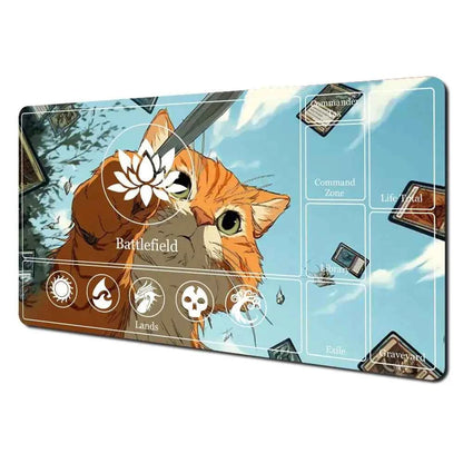 Cut cat Mouse Pad The Magic Gathering Playmat Mousepad for MTG TCG Office Desk Mat for Work Game Mini PC Laptop Cute Rug Carpet