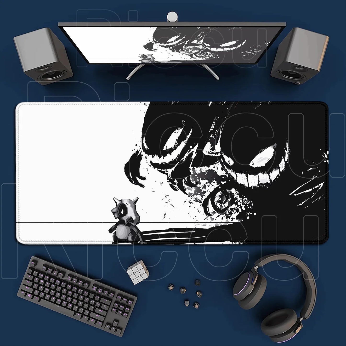 2026 New P-pokemon Gengar Wallpaper Cool Mouse Pad Gaming Large Anime Desk Keyboard Mats Non-slip Rubber Speed E-sports Mousepad