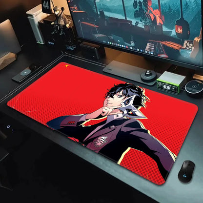 Game Persona P5 Mousepad HD Printing Computer Gamers Locking Edge Non-slip Mouse Pad XXL90x40cm Keyboard PC Desk Pad